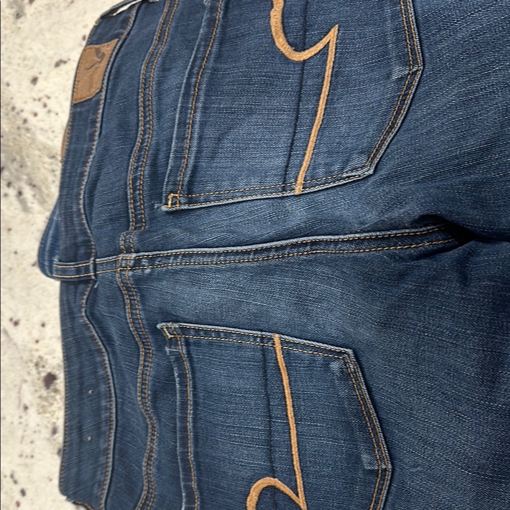 American Eagle straight leg jeans.  Size 4